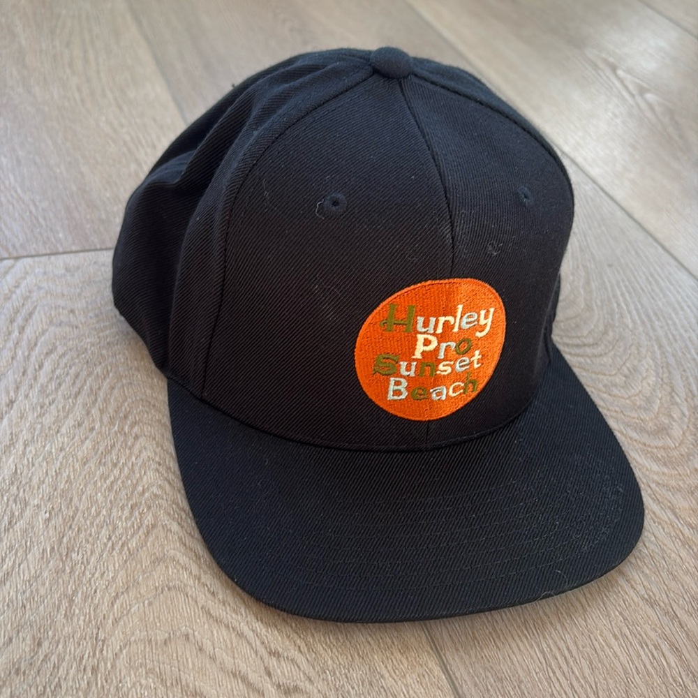 New Hurley cap with adjustable back. One size fits all. Black